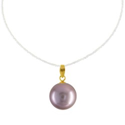 Μενταγιόν Κ18 χρυσό με Edison μαργαριτάρι - G318790D